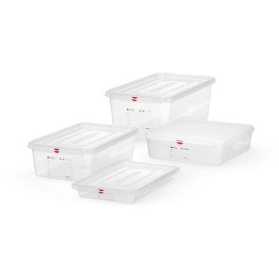 Nádoba GN 1/1, polypropylen, HENDI, GN 1/1, 8L, Průhledná, 530x325x(H)65mm, Obdélníkové | 873335